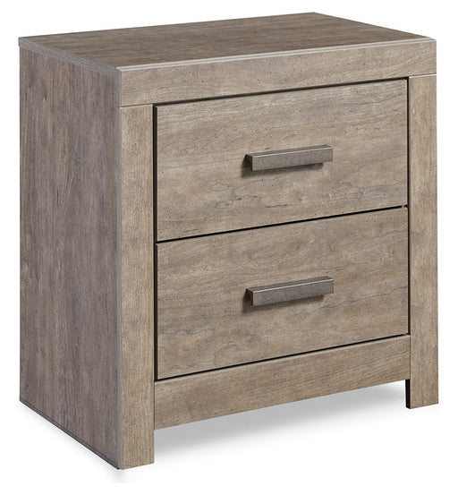 Culverbach - Two Drawer Night Stand - Gray – Accent Nightstands by Signature Design by Ashley® at Furniture Wholesale Plus , Nashville furniture store