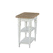 Turnberry Park - Chairside Table - Washed White – Chair Side Tables by Liberty Furniture at Furniture Wholesale Plus , Nashville furniture store