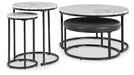 Jusmour - Occasional Nesting Table (Set of 4) - Black / White – Nesting Tables by Signature Design by Ashley® at Furniture Wholesale Plus , Nashville furniture store