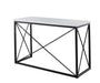Skyler - White Marble Top Rectangular Sofa Table - White – Sofa Tables by Steve Silver Furniture at Furniture Wholesale Plus , Nashville furniture store