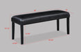 Tanner - Bench - Black – Dining Benches by Crown Mark at Furniture Wholesale Plus , Nashville furniture store