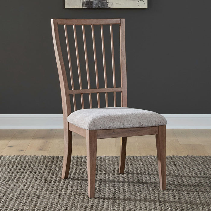 Haven Hills - Spindle Back Side Chair - Camel Beige – Side Chairs by Liberty Furniture at Furniture Wholesale Plus , Nashville furniture store