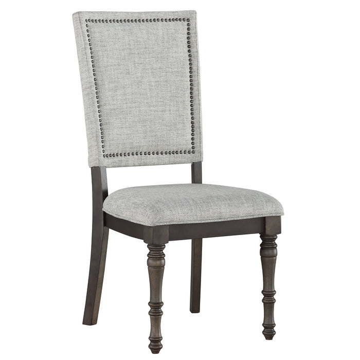 Linnett - Upholstered Back Chair (Set of 2) - Dark Brown – Chair Sets by Steve Silver Furniture at Furniture Wholesale Plus , Nashville furniture store