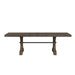Yellowstone - Dining Table With 2X12" Leaves - Gray – Dining Tables with Extensions by Elements International at Furniture Wholesale Plus , Nashville furniture store