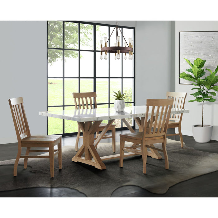 Lakeview - Marble Standard Height Rectangular Dining Table - White – Dining Tables by Elements International at Furniture Wholesale Plus , Nashville furniture store