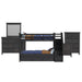 Hampton Kids - Bunk With Staircase And Trundle Bedroom Set – 3 Piece Bedroom Sets by Elements International at Furniture Wholesale Plus , Nashville furniture store