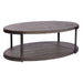 Modern View - 3 Piece Table Set (1 Oval Cocktail Table 2 End Tables) - Gauntlet Gray – Table Sets by Liberty Furniture at Furniture Wholesale Plus , Nashville furniture store