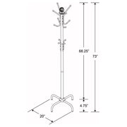 Collier - 12 Hook Freestanding Coat Rack Hat Hanger - Black – Freestanding Coat Racks by CoasterEveryday at Furniture Wholesale Plus , Nashville furniture store