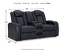 Fyne-dyme - Power Reclining Loveseat With Console/Adj Hdrst – Reclining Loveseats by Signature Design by Ashley® at Furniture Wholesale Plus , Nashville furniture store