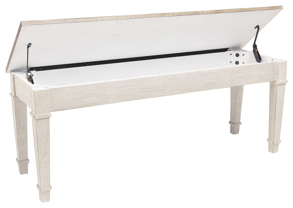 Skempton - Storage Bench - White – Storage Benches by Signature Design by Ashley® at Furniture Wholesale Plus , Nashville furniture store