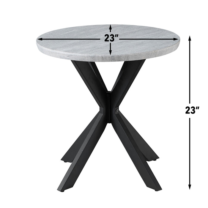Keyla - 3 Piece Faux Marble Table Set - Gray – Table Sets by Steve Silver Furniture at Furniture Wholesale Plus , Nashville furniture store