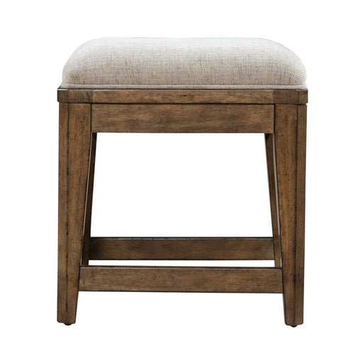 Carolina Park - Upholstered Console Stool - Amber Brown – Counter Height (24"-27") by Liberty Furniture at Furniture Wholesale Plus , Nashville furniture store