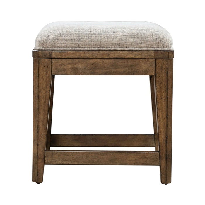 Carolina Park - Upholstered Console Stool - Amber Brown – Counter Height (24"-27") by Liberty Furniture at Furniture Wholesale Plus , Nashville furniture store