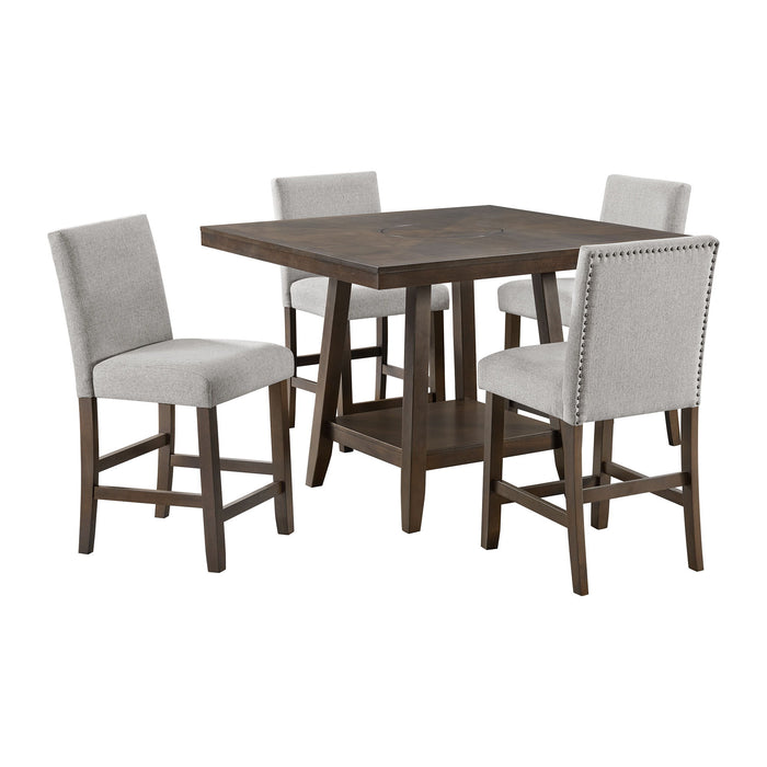 Seneca - Counter Height Dining Set – 5 Piece Dining Room Sets by Elements International at Furniture Wholesale Plus , Nashville furniture store