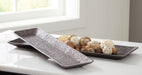 Garekton - Pewter Finish - Tray Set (Set of 2) - Premium Trays from Signature Design by Ashley® - Just $108! Shop now at Furniture Wholesale Plus  We are the best furniture store in Nashville, Hendersonville, Goodlettsville, Madison, Antioch, Mount Juliet, Lebanon, Gallatin, Springfield, Murfreesboro, Franklin, Brentwood