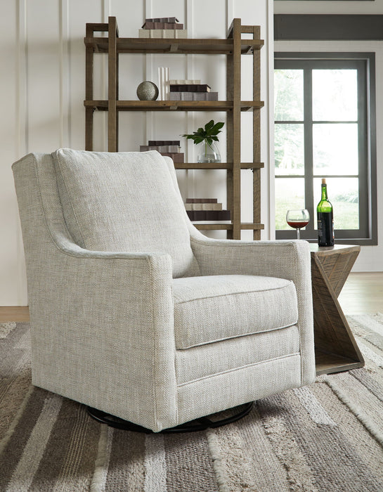 Kambria - Fog - Swivel Glider Accent Chair - Premium Swivel Glider Chairs from Signature Design by Ashley® - Just $558! Shop now at Furniture Wholesale Plus  We are the best furniture store in Nashville, Hendersonville, Goodlettsville, Madison, Antioch, Mount Juliet, Lebanon, Gallatin, Springfield, Murfreesboro, Franklin, Brentwood