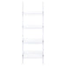 Amaturo - 4-Shelf Acrylic Ladder Bookshelf - Clear - Premium Ladder Bookcases from CoasterEssence - Just $539! Shop now at Furniture Wholesale Plus  We are the best furniture store in Nashville, Hendersonville, Goodlettsville, Madison, Antioch, Mount Juliet, Lebanon, Gallatin, Springfield, Murfreesboro, Franklin, Brentwood