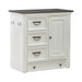Allyson Park - Pet Feeder - Wirebrushed White / Charcoal – Feeder Cabinets by Liberty Furniture at Furniture Wholesale Plus , Nashville furniture store