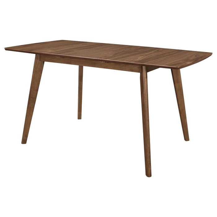 Alfredo - Extension Leaf Dining Table - Natural Walnut - Premium Dining Tables with Extensions from CoasterEveryday - Just $369! Shop now at Furniture Wholesale Plus  We are the best furniture store in Nashville, Hendersonville, Goodlettsville, Madison, Antioch, Mount Juliet, Lebanon, Gallatin, Springfield, Murfreesboro, Franklin, Brentwood