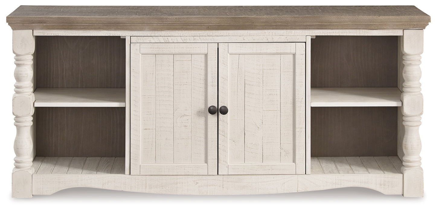 Havalance - Extra Large TV Stand - 2 Doors - Brown / Beige – TV Stands by Signature Design by Ashley® at Furniture Wholesale Plus , Nashville furniture store