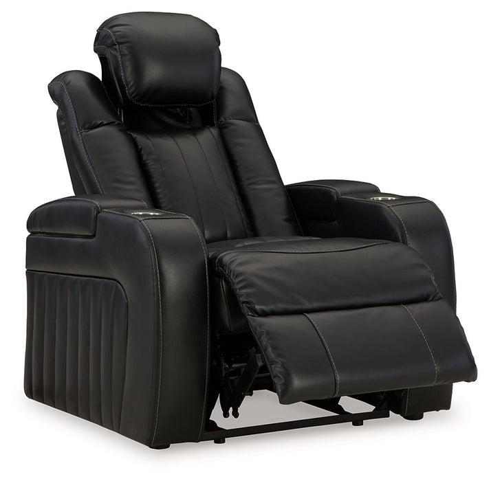 Caveman Den - Power Recliner/ Adj Headrest - Midnight – Reclining Chairs by Signature Design by Ashley® at Furniture Wholesale Plus , Nashville furniture store