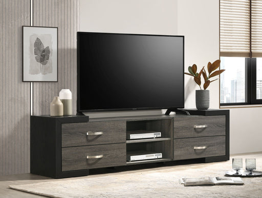 Brant - TV Stand - Dark Gray - Premium TV Stands from Crown Mark - Just $309! Shop now at Furniture Wholesale Plus  We are the best furniture store in Nashville, Hendersonville, Goodlettsville, Madison, Antioch, Mount Juliet, Lebanon, Gallatin, Springfield, Murfreesboro, Franklin, Brentwood
