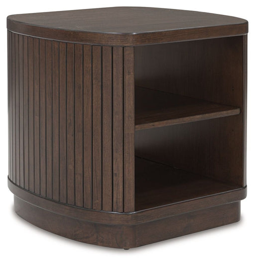Korestone - Square End Table - Dark Brown – End Tables by Signature Design by Ashley® at Furniture Wholesale Plus , Nashville furniture store