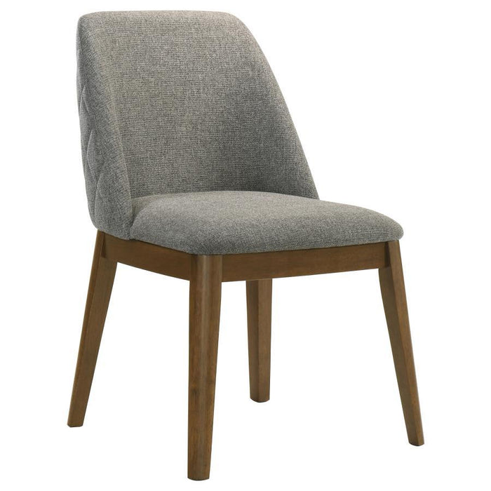 Franklin - Upholstered Dining Side Chair (Set of 2) - Gray – Chair Sets by Coaster Fine Furniture at Furniture Wholesale Plus , Nashville furniture store