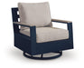 East Beach - Swivel Glider Chair With Cushion - Blue – Swivel Chairs by Signature Design by Ashley® at Furniture Wholesale Plus , Nashville furniture store
