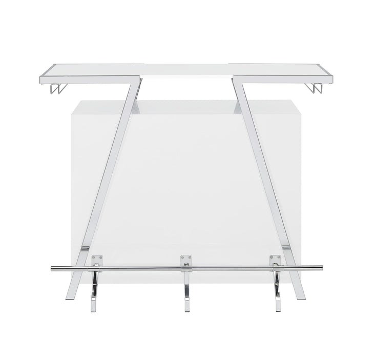 Zena - Bar With Led Lights - White - Premium Wine Cabinets from Steve Silver Furniture - Just $519! Shop now at Furniture Wholesale Plus  We are the best furniture store in Nashville, Hendersonville, Goodlettsville, Madison, Antioch, Mount Juliet, Lebanon, Gallatin, Springfield, Murfreesboro, Franklin, Brentwood