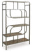 Jaddon - Bookcase - Brown / Antique Silver – Etageres by Signature Design by Ashley® at Furniture Wholesale Plus , Nashville furniture store