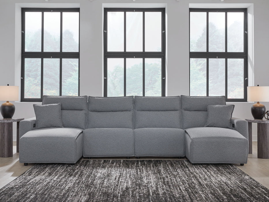 ModMax II - Salt And Pepper - Reclining Sectional – Reclining Sectionals by Signature Design by Ashley® at Furniture Wholesale Plus , Nashville furniture store