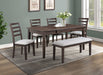 Wagner - Bench - Brown – Dining Benches by Crown Mark at Furniture Wholesale Plus , Nashville furniture store