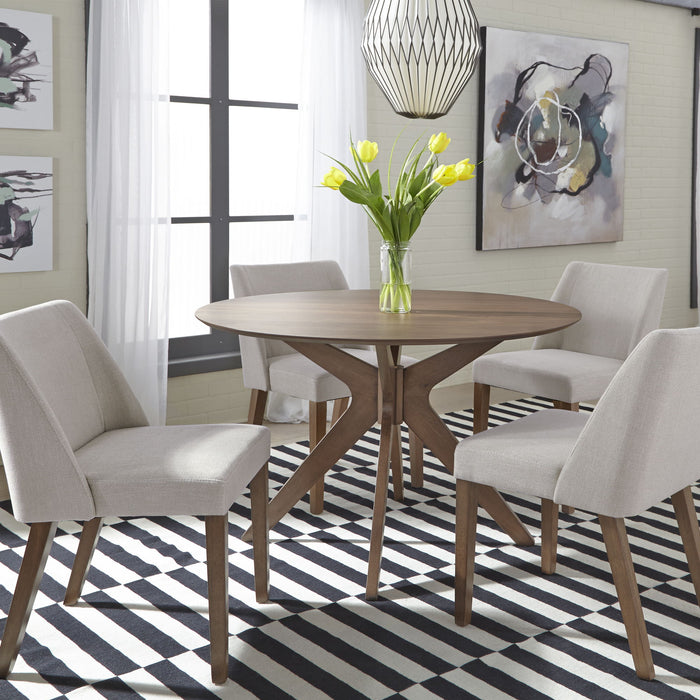 Space Savers - Round Pedestal Table - Walnut – Dining Tables by Liberty Furniture at Furniture Wholesale Plus , Nashville furniture store