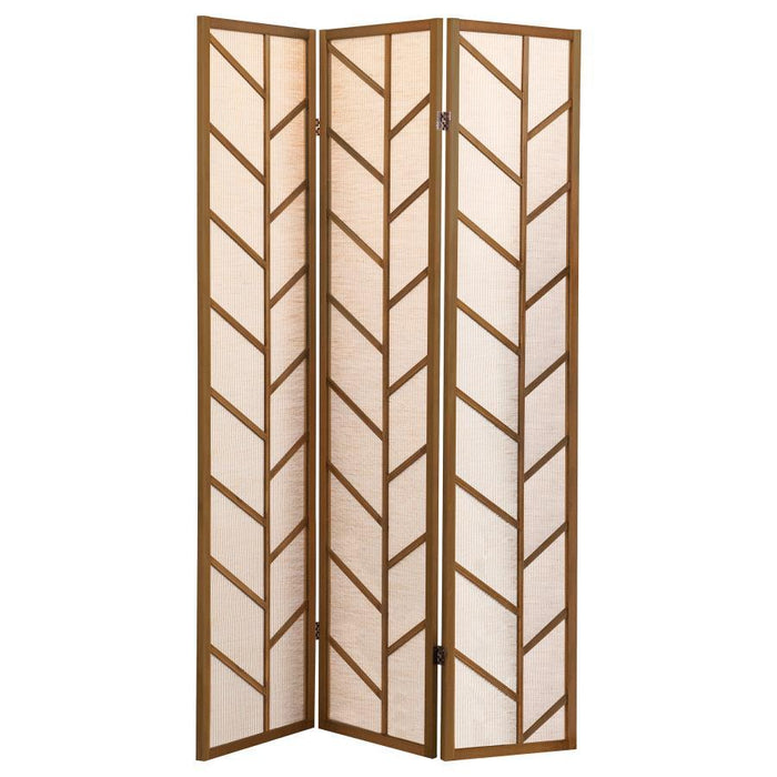 Mila - 3-Panel Room Divider Folding Shoji Screen - Walnut - Premium Room Dividers from CoasterEveryday - Just $169! Shop now at Furniture Wholesale Plus  We are the best furniture store in Nashville, Hendersonville, Goodlettsville, Madison, Antioch, Mount Juliet, Lebanon, Gallatin, Springfield, Murfreesboro, Franklin, Brentwood