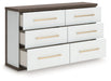 Kendanport - 3 Pc. - Dresser And 2 Nightstands - Brown / White – 3 Piece Bedroom Sets by Signature Design by Ashley® at Furniture Wholesale Plus , Nashville furniture store