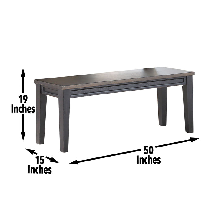 Raven - Noir Bench - Dark Brown – Dining Benches by Steve Silver Furniture at Furniture Wholesale Plus , Nashville furniture store