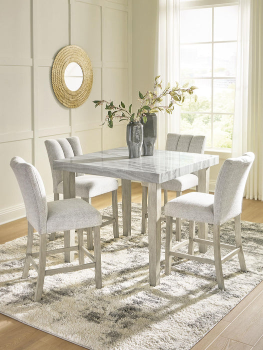 Larawyn - 5 Pc. - Counter Height Dining Table And 4 Barstools - Bisque – 5 Piece Dining Room Sets by Signature Design by Ashley® at Furniture Wholesale Plus , Nashville furniture store