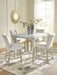 Larawyn - 5 Pc. - Counter Height Dining Table And 4 Barstools - Bisque – 5 Piece Dining Room Sets by Signature Design by Ashley® at Furniture Wholesale Plus , Nashville furniture store