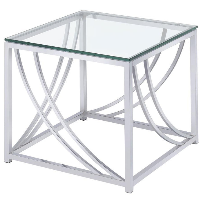 Lille - Glass Top Coffee And End Table Set – Table Sets by Coaster Fine Furniture at Furniture Wholesale Plus , Nashville furniture store