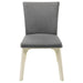 Biloxi - Upholstered Dining Side Chair (Set of 2) - Gray – Chair Sets by Coaster Fine Furniture at Furniture Wholesale Plus , Nashville furniture store