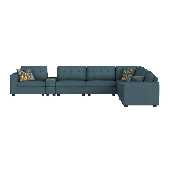 Options One - Living Room Set Sectional – 2 Piece Living Room Sets by Elements International at Furniture Wholesale Plus , Nashville furniture store