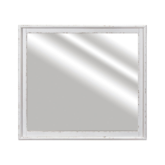 Backroads - Landscape Mirror - Weathered White – Landscape Mirrors by Liberty Furniture at Furniture Wholesale Plus , Nashville furniture store