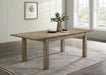 Cardova - 87" Solid Wood Extension Dining Table - Vineyard Oak – Dining Tables with Extensions by Coaster Fine Furniture at Furniture Wholesale Plus , Nashville furniture store