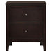 Carlton - 2-Drawer Nightstand - Cappuccino – Accent Nightstands by CoasterEveryday at Furniture Wholesale Plus , Nashville furniture store