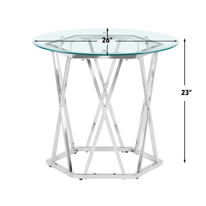 Escondido - End Table - Silver – End Tables by Steve Silver Furniture at Furniture Wholesale Plus , Nashville furniture store