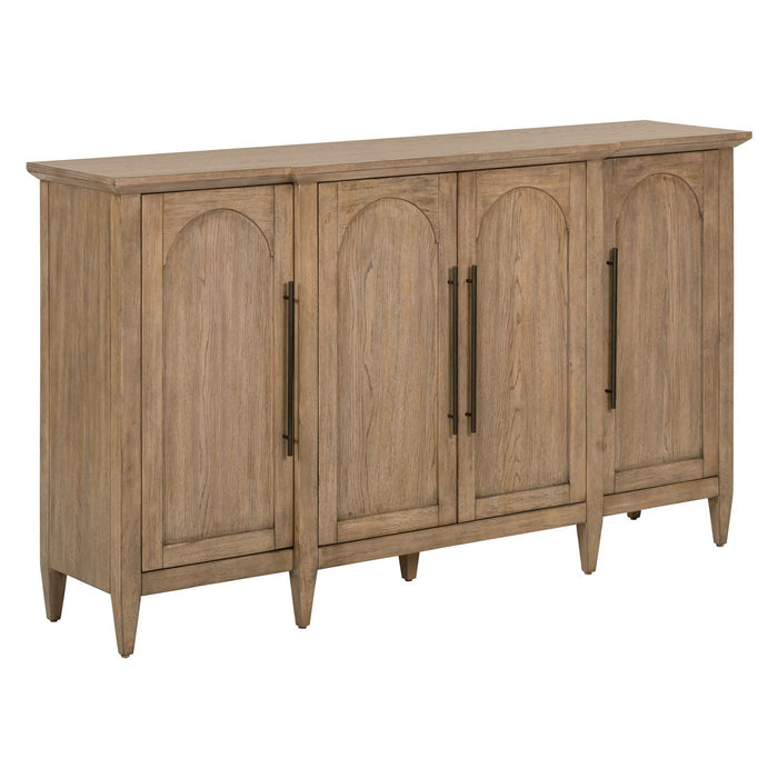 Pavilion - 4 Door Accent Cabinet - Natural – Accent Cabinets by Liberty Furniture at Furniture Wholesale Plus , Nashville furniture store