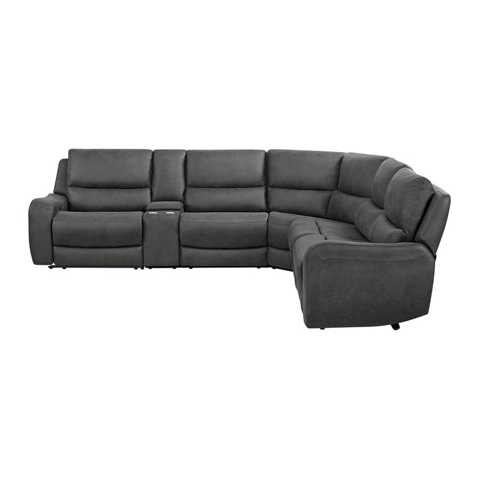 Saber - 6 Piece Sectional Set - Texas Granite – Stationary Sectionals by Elements International at Furniture Wholesale Plus , Nashville furniture store