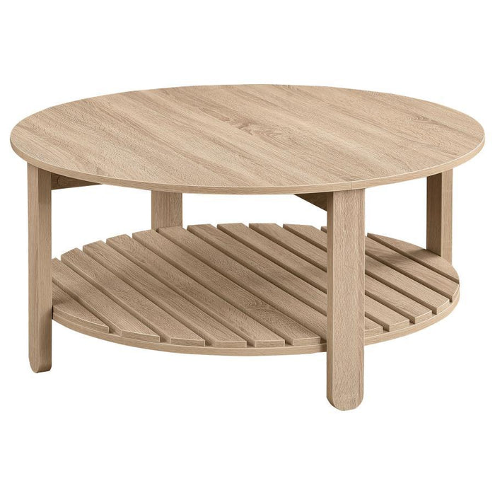 Fowler - 1 Shelf Round Engineered Wood Table – End Tables by Coaster Fine Furniture at Furniture Wholesale Plus , Nashville furniture store