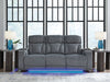Studio Cave - Power Reclining Sofa - Steel – Reclining Sofas by Signature Design by Ashley® at Furniture Wholesale Plus , Nashville furniture store